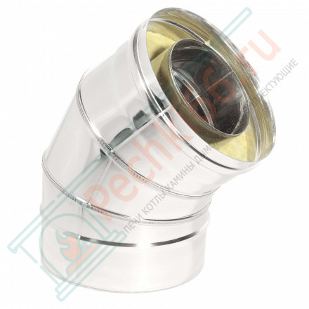 Отвод Термо 45° ОТ-Р (304-0.8/304) d-180/280 (ТиС Стандарт)