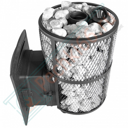 Печь банная Атмосфера L сетка нержавейка (ProMetall)