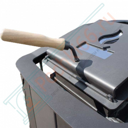 Печь для бани Терма Каменка мини удлиненная топка панорама (Варвара)